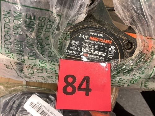 3-1/4 in. 6 Amp Corded Hand Planer - Lot 84