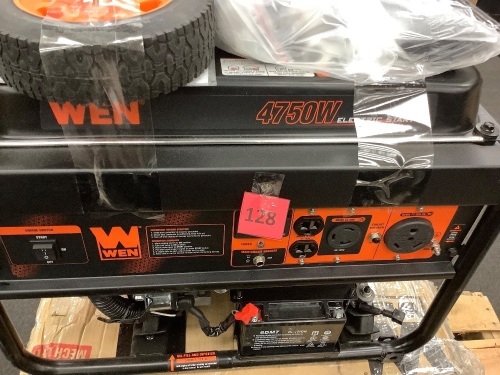 4750W Electric Start Generator - Lot 128