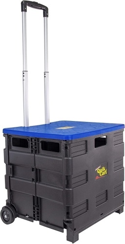 Quick Cart D Best Products  Quick Cart Collapsable Rolling Crate  On Wheels " 80 Pounds "  Capacity - Lot 165