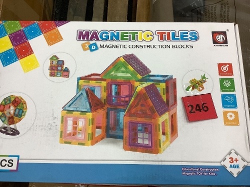 3D Magnetic Tile Construction Blocks - Lot 246