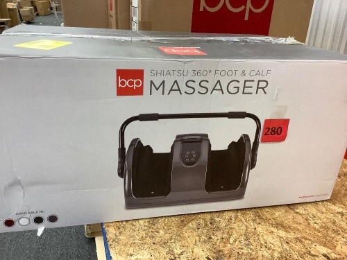 Reflexology Shiatsu Foot Massager w/ High-Intensity Rollers, Remote Control - Lot 280