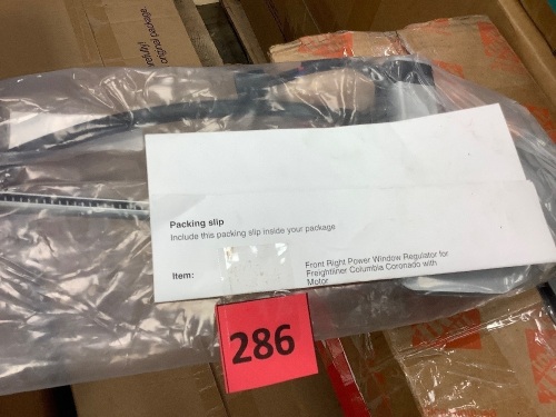 Front Right Power Window Regulator for Freightliner Columbia Coronado with Motor - Lot 286