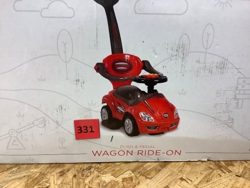 3-in-1 Kids Push Car w/ Handle and Horn - Lot 331