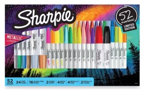 Sharpie Markers, Metallic Colors, 52 Markers, Limited Edition, Appears New - Lot 440