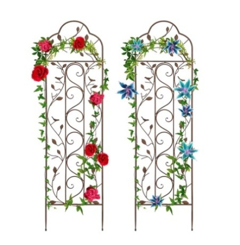 Set of 2 Iron Arched Garden Trellis, Appears New - Lot 493