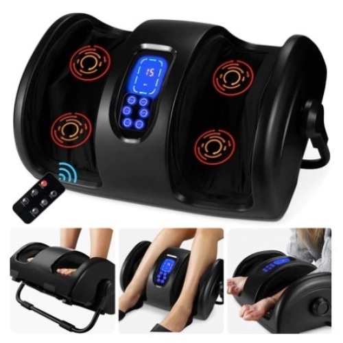 Reflexology Shiatsu Foot Massager w/ High-Intensity Rollers, & Remote Control, Color May Very From Photo, Appears New - Lot 592
