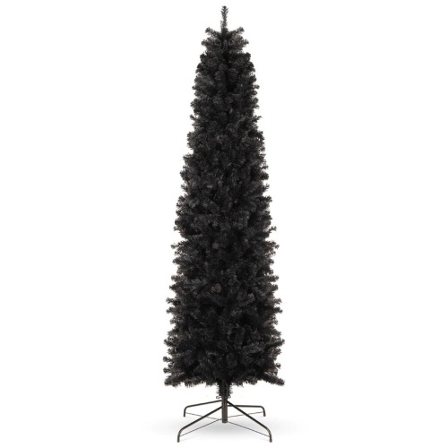 Black Artificial Pencil Holiday Christmas Tree - 6ft - Lot 771