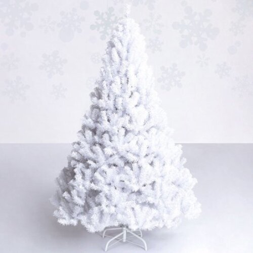 Artificial PVC Christmas Tree with Stand White - Lot 386