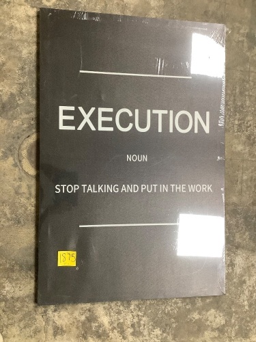 "Execution" Inspirational Wall Art - Lot 1875
