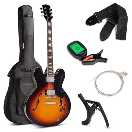 All-Inclusive Semi-Hollow Body Electric Guitar Set - Lot 2348