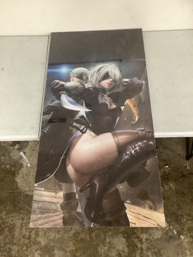 60x120cm Attaboy NieR Automata 2B Art Print Poster - Lot 2385