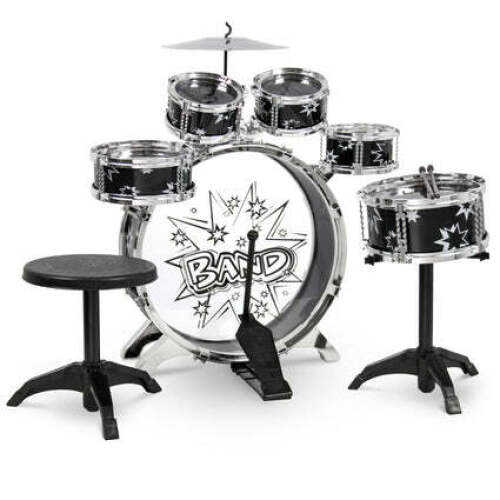 11- Piece Kids Beginner Drum Percussion Musical Instrument Toy Set - Lot 2495