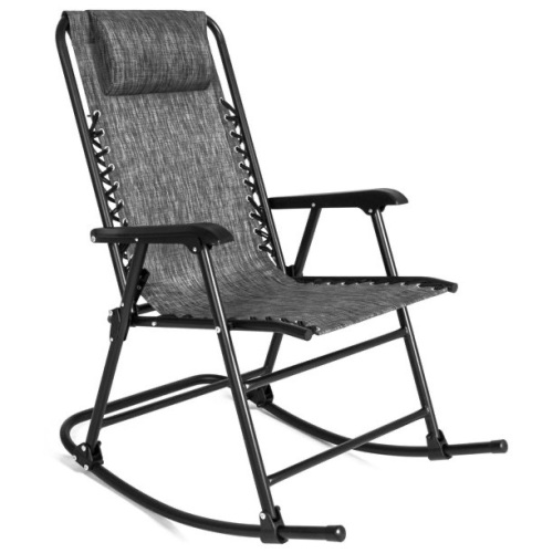 Foldable Zero Gravity Rocking Patio Lounge Chair - Lot 2613
