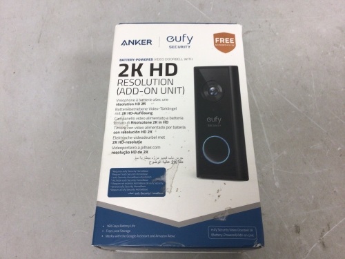 Anker Eufy Video Doorbell, Powers Up, Appears new - Lot 13