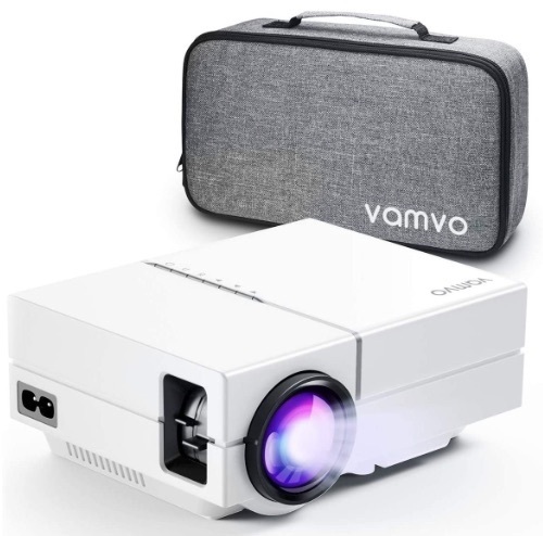 Vamvo L4500 Movie Projector, Portable Projector with Dolby Digital Plus Supports 1080P 200" Display, Appears New, Powers Up - Lot 77