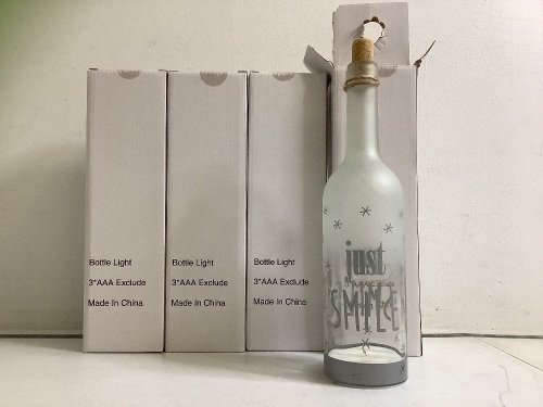 Lot of (4) Bottle Lights, Untested, Appears New - Lot 145
