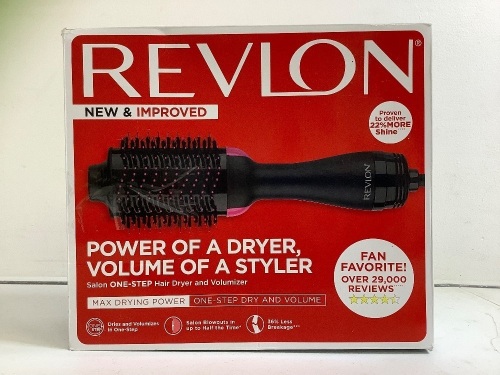 Revlon Hair Dryer/Volumizer, Powers Up, E-Comm Return - Lot 184