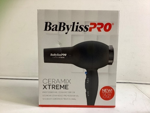 BaByliss Pro Ceramic Hair Dryer, Powers Up, E-Comm Return - Lot 237