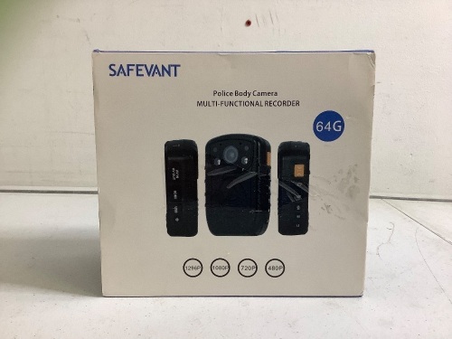 Safevant Police Body Camera, Powers Up, E-Comm Return - Lot 238