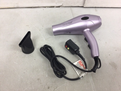 Fahrenheit HeatWave Hair Dryer, Lavender, E-Commerce Return, Powers Up - Lot 246