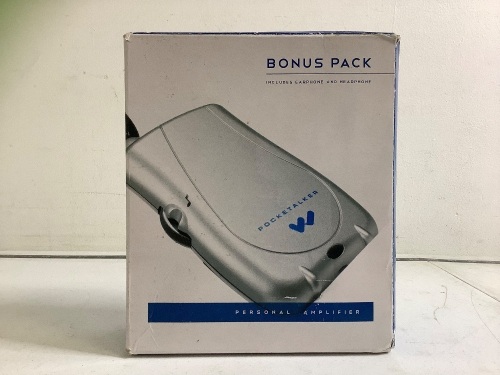 Pocketalker Personal Amplifier, Powers Up, Appears New - Lot 280