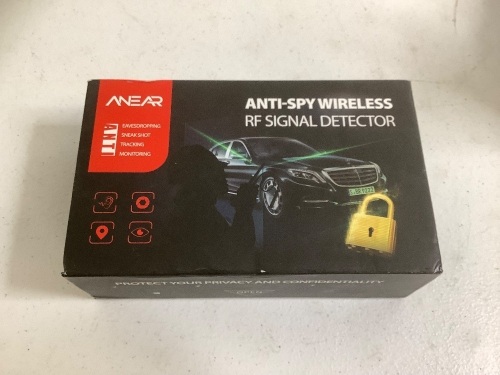 Anti-Spy Wireless RF Signal Detector, Powers Up, Appears New - Lot 316