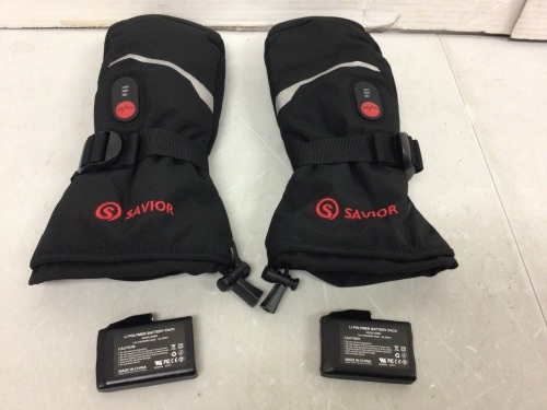Savior Heated Ski Mittens for Men & Women, S, Powers Up, Appears New, Retail 119.00 - Lot 339