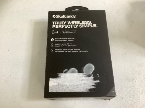 Skullcandy Wireless Earbuds, Powers Up, Appears New - Lot 351