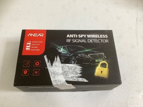 Anti-Spy Wireless RF Signal Detector, Powers Up, E-Comm Return - Lot 356