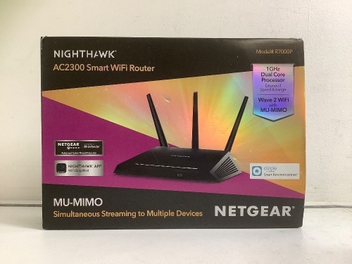Nighthawk Smart WiFi Router, Powers Up, E-Comm Return - Lot 394