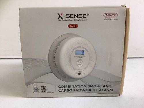 3-Pack Smoke & Carbon Monoxide Alarms, Appears New - Lot 442