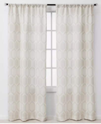 Lot of (2) Project 62 Light Filtering Curtains, 2 Panels/Pack, New - Lot 481