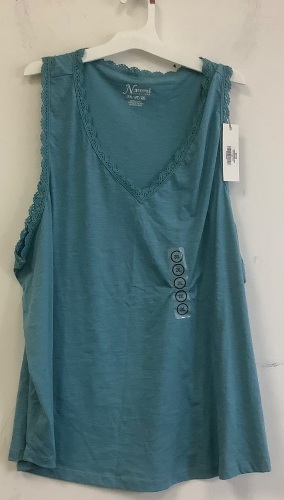 Women's Natural Reflections Tank, 2X, Small Holes, E-Comm Return - Lot 623