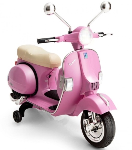 6V Kids Ride on Vespa Scooter Motorcycle with Headlight   - Lot 51