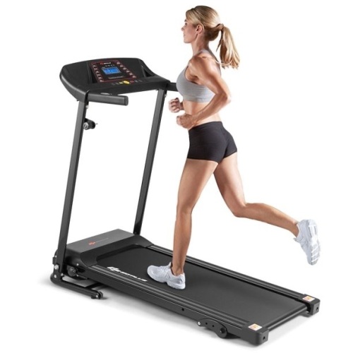 1.0HP Folding Treadmill Electric Support Motorized Power Running Machine Trainer  - Lot 98