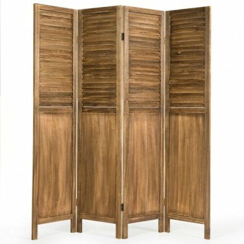 5.6 Ft Tall 4 Panel Folding Privacy Room Divider - Lot 113