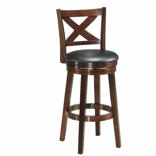 Swivel Counter Height X-Back Upholstered Dining Chair-29" - Lot 133