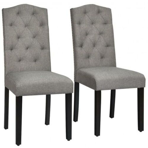 Set of 2 Tufted Upholstered Dining Chairs - Lot 157