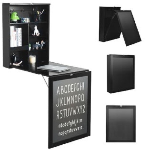 Convertible Wall Mounted Table with A Chalkboard - Lot 180