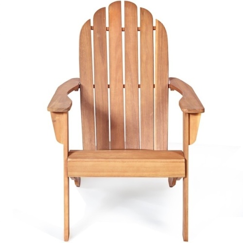 Natural Wood Frame Stationary Adirondack Chair - Lot 225