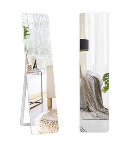 Full Length Frameless Wall Mountable Floor Mirror with Tilt   - Lot 342