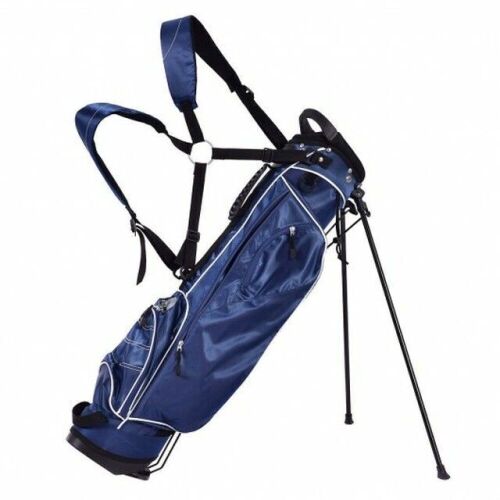 Golf Stand Cart Bag With 4 Way Divider Carry Organizer Pockets - Lot 350