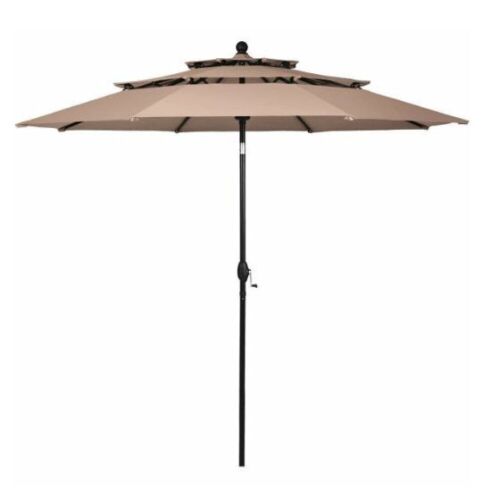 10ft 3 Tier Outdoor Patio Umbrella - Lot 352