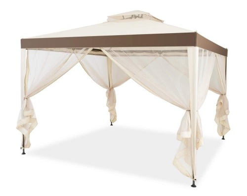 10' x 10' Canopy Gazebo Tent Shelter with Mosquito Netting - Lot 357