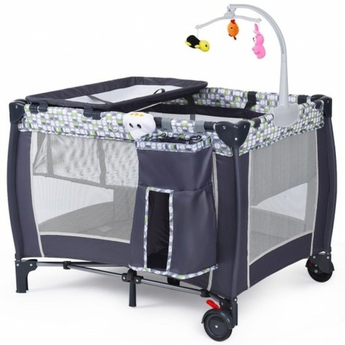 Foldable Travel Baby Crib Playpen Infant Bassinet Bed w/ Carry Bag  - Lot 382