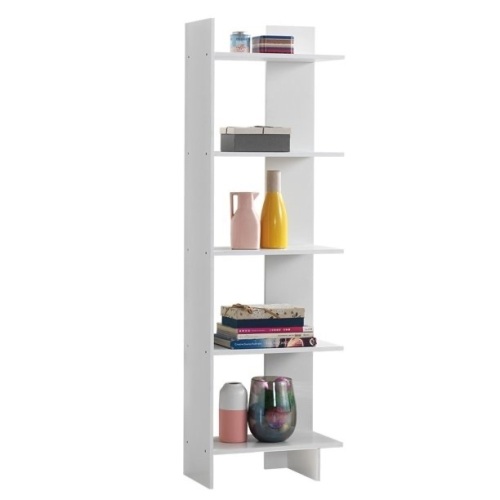 5-Tier Bookcase Storage Open Shelves Display Unit  - Lot 443