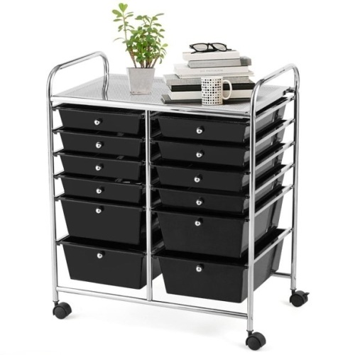 12 Drawers Rolling Storage Cart  - Lot 512