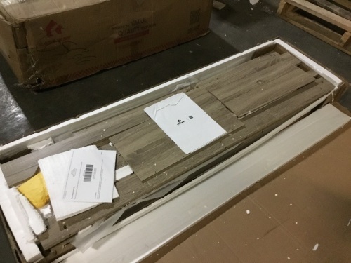 58" TV Stand, Storage Cabinet Console with Adjustable Shelves   - Lot 550