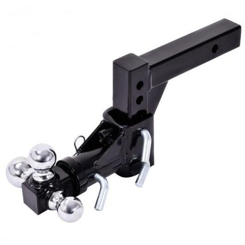 Triple Ball Swivel Adjustable Drop Turn Trailer Tow Hitch Mount for 2" Receiver   - Lot 587