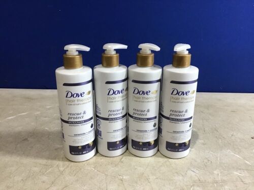 Lot of (4) Dove Beauty Hair Therapy Rescue & Protect Ceramide + Peptide Shampoo - 13.5 fl oz - Lot 682